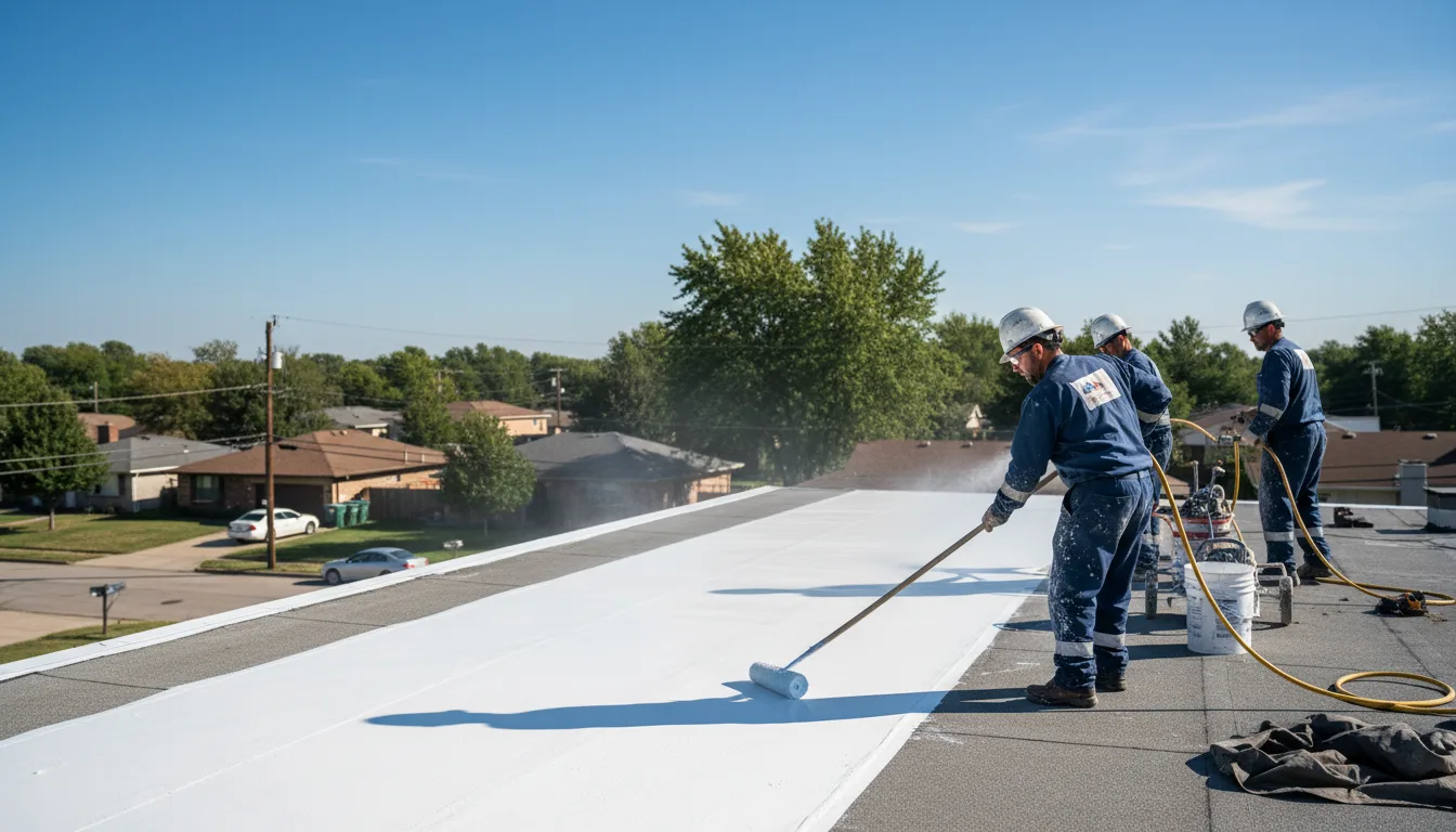 Commercial roof coating in Beattie, KS near me